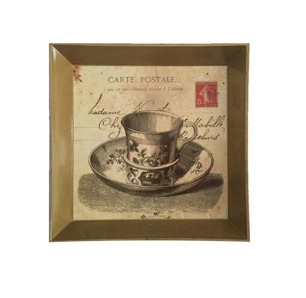 BANDEJA CUADRADA TAZA