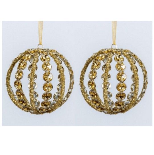 BOLA CRISTALES SET/3 CON LAZO