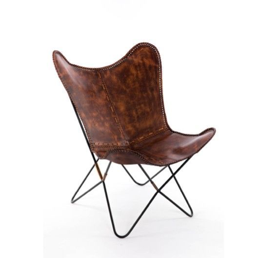 SILLA MARIPOSA CUERO