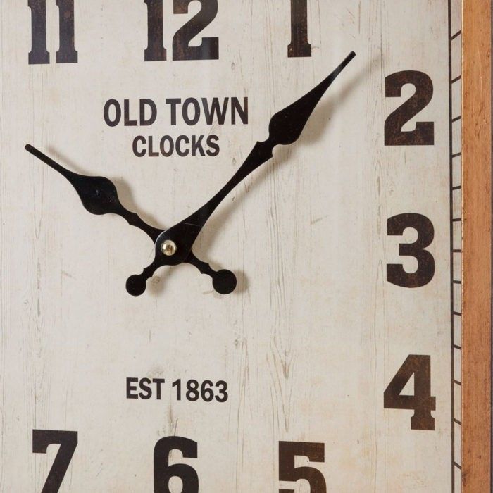 RELOJ PARED ROJO CON PERCHAS - Imagen 2