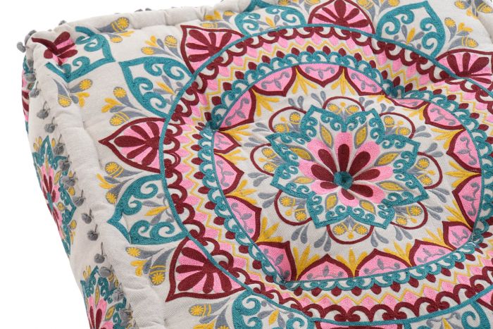 COJÍN CUADRADO SUELO MULTICOLOR - Imagen 4