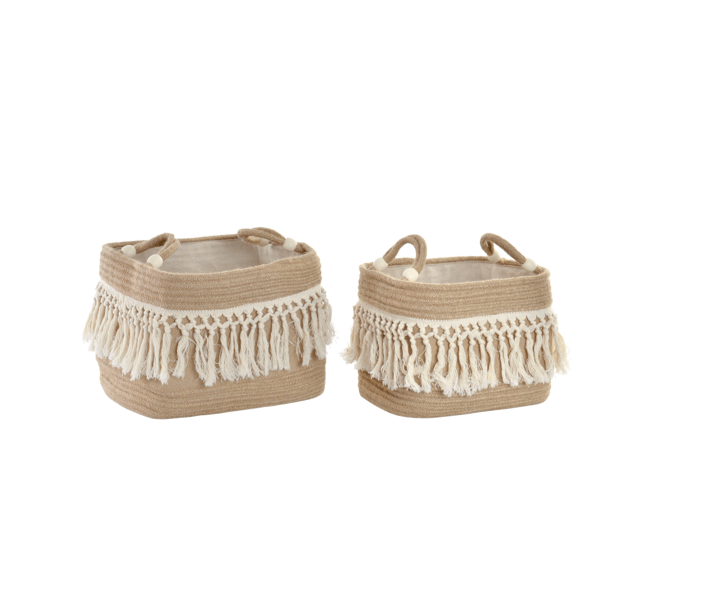 CESTA YUTE FLECOS JUEGO 2