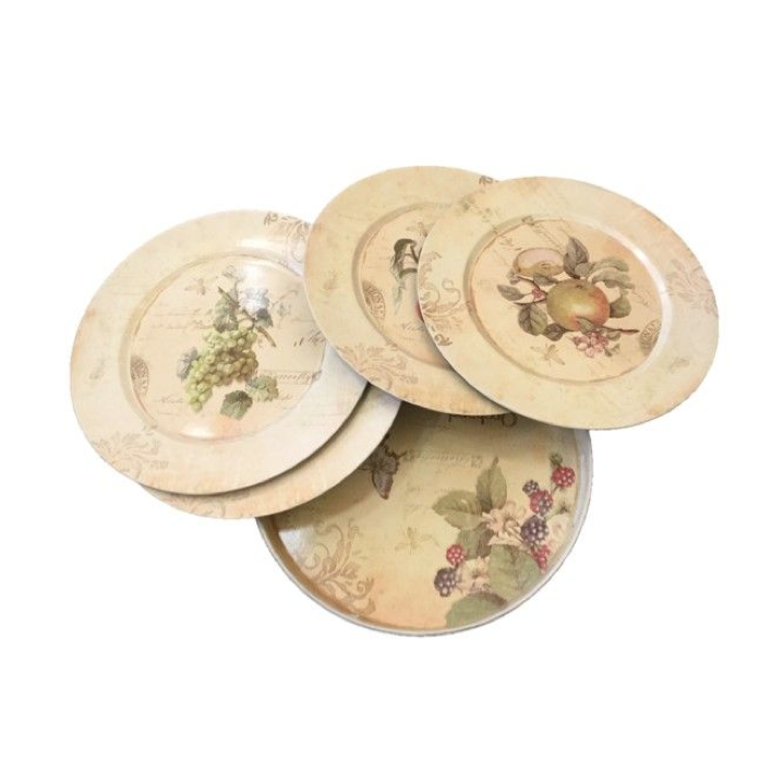 BANDEJA CON 4 BAJOPLATOS FRUTAS