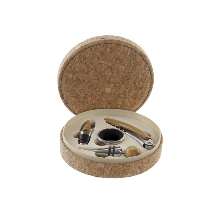 CAJA UTENSILIOS VINO CORCHO
